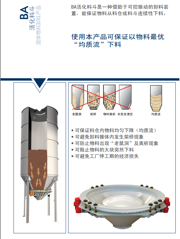 BA系列活化料斗产品特点1